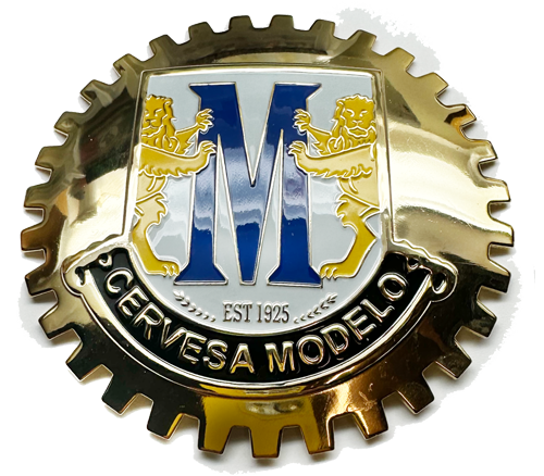 Cervesa Modelo Flag Grill Badge Medallion
